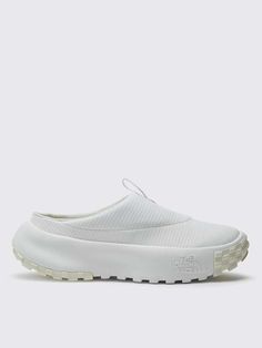 Color: white.    an ideal choice for relaxing at camp or completing tasks in the city this mule sneaker features a durable rubber sole for steady traction and slipper-like coziness. boasting excellent cushioning it absorbs impact and evenly distributes weight for a consistently light and comfortable stride.    - cushioning: absorbs impact and distributes weight for consistent buoyant comfort under each step  - textile upper and lining/rubber sole  -  - f0a8a9alg5 Mule Sneakers, Flat Mules, Footwear Design Women, Mules Shoes, Womens Flats, Designing Women, The North Face, Designer Shoes, Slippers