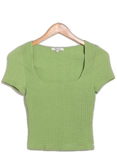 Casual Tops With Straight Neckline And Fitted Style, Casual Fitted Tops With Straight Neckline, Fitted Tops With Straight Neckline, Fitted Casual Tops With Straight Neckline, Casual Fitted Top With Straight Neckline, Trendy Straight Neckline Summer Tops, Trendy Tops With Straight Neckline For Summer, Trendy Summer Tops With Straight Neckline, Green Fitted Square Neck Top