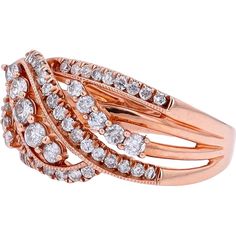 Jet-set with the jewel of your dreams, an epitome of elegance and sophistication. This 14K Rose Gold Diamond Ring transcends mere adornment, becoming a timeless statement of love and style. The centerpiece, a brilliant diamond, dances with light, captivating all who behold it. With a total diamond weight of 1.00 Carat , this ring embodies both luxury and grace. Crafted with care and precision, the rose gold band complements the diamond exquisitely, enhancing its radiance with every movement of the hand. Whether as a symbol of commitment or a personal indulgence, this ring is a testament to the beauty of love and the allure of fine jewelry.Details: Exquisite Estate Jewelry: Handpicked from history, this pre-owned piece is a treasure of extraordinary rarity and charm. This unique, one-of-a-k Classic Rose Gold Diamond Ring With Pave Setting, Luxury 14k Rose Gold Diamond Ring For Anniversary, Luxury 14k Rose Gold Diamond Anniversary Ring, Glamorous Pave-setting Diamond Wedding Ring, Exquisite Rose Gold Diamond Ring With Vvs Clarity, Glamorous Diamond Ring With Prong Setting, Diamond White 14k Rose Gold Diamond Ring For Anniversary, 14k Rose Gold Pave Setting Wedding Rings, Glamorous Diamond Ring With Brilliant Cut