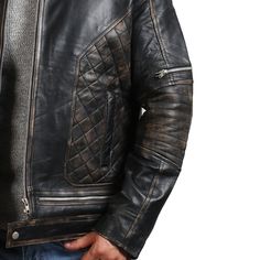 One of our most popular design is men's distressed skull leather jacket. Manufactured with genuine leather, skull biker jacket features the beautiful color black with skull and bones design on its back. Men's Biker Skull Leather Jacket - Black Distressed Biker Leather Jacket Outfit Type: Biker Leather Jacket Material: Outer: Real Leather Inner: Premium Lining Color: Black Zipper: YKK Collar: Stand Collar Pockets: 2 Pockets Sizes available from size XS to 5XL. Refer to our SIZE CHART in PHOTO SEC Distressed Brown Biker Outerwear With Long Sleeves, Distressed Brown Long Sleeve Outerwear For Biker Events, Distressed Black Winter Outerwear, Black Distressed Winter Outerwear, Distressed Moto Outerwear For Winter, Distressed Moto Style Outerwear, Distressed Moto Winter Outerwear, Winter Distressed Moto Outerwear, Winter Moto Distressed Outerwear