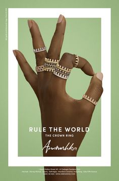 Annoushka: Rule the World, 2 Jw Images, Jewelry Banner, Crown Rings, Jewelry Shop Display, Jewelry Mood Board, Jewellery Advertising, Ad Ideas