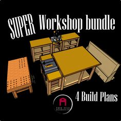 the super workshop bundle includes 4 build plans