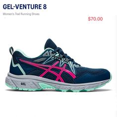 Gel-Venture 8 1012b231-400 Women Wide(D) Mako Blue/Pink Glo Us1o Br 40 26.5 Eur 42 Ar 41 Gel -Venture 8 1012b231/400/10 Amazon Wide Walking Shoes For Outdoor Activities In Spring, Casual Pink Trail Running Shoes With Air Cushioning, Asics Walking Shoes With Gel Cushioning, Asics Sneakers For Outdoor Activities With Round Toe, Pink Trail Running Shoes With Gel Cushioning, Asics Trail Running Shoes For Trail Running, Asics Trail Running Shoes With Air Cushioning For Outdoor, Asics Running Shoes For Sports, Pink Trail Running Sneakers With Gel Cushioning