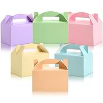 six different colored boxes with handles