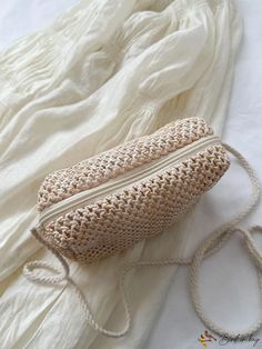 BirdinBag - Chic Woven Underarm Bag for the Perfect Vacation Look Portable Beige Clutch Shoulder Bag, Cream Bags With Zipper Closure As Gifts, Beige Shoulder Bag With Zipper Pouch, Summer Zipper Pouch Bag For Daily Use, Rectangular Zipper Pouch Bag For Vacation, Beige Tote Bag With Zipper Pouch, Cream Rectangular Bag With Zipper Pouch, Summer Everyday Rectangular Cosmetic Bag, Summer Rectangular Shoulder Bag With Zipper Pouch