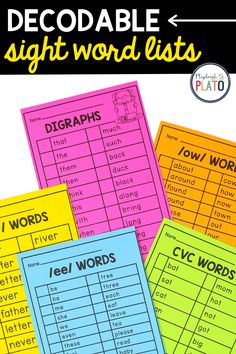 printable sight word lists for the classroom