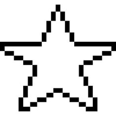 a pixelated black and white star with four pointed ends on the bottom, it appears to be an old school computer game