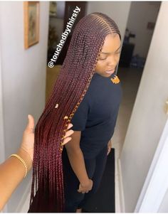 Ghanaian Braids, Black Hair Protective Styles, Cornrows With Box Braids, Corn Rows, Month Quotes, New Year Hairstyle, Peekaboo Hair, Feed In Braids Hairstyles