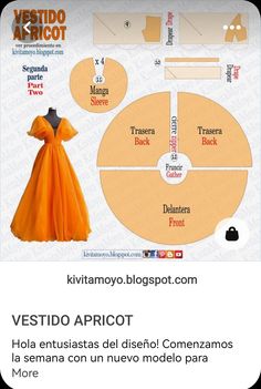 an orange dress is on display in the app for people to see it and how they can