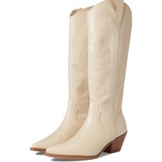 Brand New In Box! Western Cream Boots With Reinforced Heel, Cream Western Boots With Reinforced Heel, Western Style Cream Boots With Reinforced Heel, Beige Snip Toe Boots With Reinforced Heel, Cream Snip Toe Boots With Reinforced Heel, Cream Boots With Reinforced Heel And Snip Toe, Classic Cream Round Toe Boots, Beige Western Boots With Low Heel, Classic Cream Boots For Spring