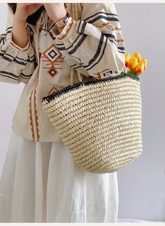 IN STOCK. SHIPPING FROM LOS ANGELES. FAST PROCESSING. An artisanal basket of hand-woven straw basket bag. Perfect for this summer! Shoulder or top handle carry. It's a lightweight option that's ideal for summer activities, designed to be both fashionable and functional. Size: 45cm wide opening x 30cm tall (17in x 12in) Designer Style ID: 8444 Casual Natural Fiber Beach Bag For Spring, Beige Straw Bag For Spring, Casual Handwoven Spring Bucket Bag, Casual Spring Basket Bucket Bag, Spring Casual Handwoven Bucket Bag, Spring Handwoven Casual Bucket Bag, Spring Eco-friendly Braided Straw Bag, Eco-friendly Spring Bucket Bag, Spring Eco-friendly Bucket Bag With Natural Fiber