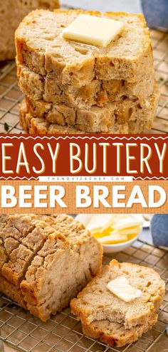 Buttery Beer Bread Make Bread Without Yeast, Best Beer Bread, Easy Beer Bread Recipe, Easy Beer Bread, Beer Bread Easy, Bread Without Yeast, Beer Bread Recipe, Best Brunch Recipes, Holiday Bread