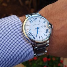 Cartier Ballon Bleu Guilloche Silver Dial Men's Dress Watch W69012Z4 Mens Watches Affordable, Mens Dress Watches, Cartier Panthere, Cartier Ballon Bleu, Smart Casual Men, Dream Watches, Expensive Watches, Wrist Game