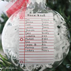 Teacher Christmas Ornament - Personalized Teacher Ornament - Nice List Teacher Christmas Ornament - Teacher Gift - Teacher Christmas Gift - ILYB Designs Christmas List Ornament, Quick And Easy Teacher Christmas Gifts, Teacher Christmas Gifts From Students, Educator Christmas Gift Ideas, Student Ornaments From Teacher, Daycare Educator Christmas Gifts, Diy Ornament For Teacher, Teacher Christmas Ornaments Diy, Christmas Gift To Students From Teacher