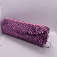 Glitter Pencil Case Pouch Color-Pink Pencil Case Pouch, Pencil Pouch, Pink Glitter, Ants, Pencil Case, Pencil, Pouch, Glitter, Pink