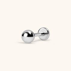 For the elegant minimalist, I created the Little Sphere Stud.They're now available in a threadless push pin flat back style so you can wear them in your cartilage piercings (like a tragus, conch, daith, or helix) - or your standard lobe piercing (in the 20g size). The push pin earring post is easy to insert and remove from your ear, and the flat back makes it super comfortable to wear (no poking). Our push pin flat back earring studs are made of solid implant grade titanium and are hypoallergeni Cartilage Piercings, Tragus Conch, Ear Party, Flat Back Earrings, Lobe Piercing, Bar Studs, Earring Post, Earring Studs, Cartilage Piercing