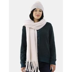 This Madden NYC Women's Rhinestone Cuff Beanie with Supersoft Scarf in Ivory is the perfect gift to give for this Holiday season! This super cute set includes a faux fur rhinestone detailed beanie and supersoft scarf. Keep your head and neck extra toasty this Holiday season! Size: One Size.  Color: Off-White.  Gender: female.  Age Group: adult. Madden Nyc, Heatless Hairstyles, Women's Beanie, Winter Hairstyles, Cute Sets, Blanket Scarf, Head And Neck, Winter Scarf, Cloth Bags