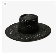 Awesome Hat 57 Cm Classic Boater Gorgeous Pattern Black Fitted Straw Hat For Vacation, Fitted Black Straw Hat For Vacation, Black Brimmed Straw Hat For Spring, Casual Black Straw Hat With Flat Brim, Chic Black Straw Hat With Flat Brim, Chic Black Flat Brim Straw Hat, Black Straw Hat With Short Brim For Spring, Black Short Brim Straw Hat For Spring, Spring Black Straw Hat With Short Brim