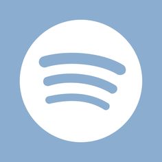 the spot music logo on a blue background