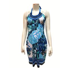 Elevate Your Wardrobe With This Stunning Cache Halter Dress, Ideal For Making A Statement. Its Vibrant Floral Print And Flattering Fit Will Turn Heads. Halter Neck With Tie Closure Blue Floral Print Polyester/Spandex Blend Size 8 Zipper Back Fully Lined Classy City Chicks, L.L.C. Halter Fitted Dress Summer Spring Floral Made In Usa Hand Wash Size: Womens Size: 8 Laid Flat Bust 28 In Waistline 24 In Hips 34 In Front Length 30 In Condition: New Without Tags Mint Condition Never Hesitate To Send An Blue Knee-length Elastane Bodycon Dress, Blue Elastane Knee-length Bodycon Dress, Spring Blue Elastane Bodycon Dress, Blue Elastane Bodycon Dress For Spring, Blue Stretch Elastane Midi Dress, Blue Stretch Halter Neck Midi Dress, Blue Stretch Midi Dress With Halter Neck, Elegant Elastane Beach Dresses, Blue Knee-length Elastane Dress