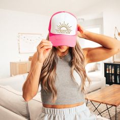 Get ready to be OBSESSED with your new favorite hat!    * S T Y L E * F A C T S * ✺ Otto brand trucker caps * S H I P P I N G * T I M E S * ✺ Our items are made with love for each of our buyers. Because of this, our processing time is 3-5 business days (depending on order volume) plus transit time.  ✺ If your order contains multiple items from our shop they may ship separately. * K E E P * S H O P P I N G * ✺ Shop our entire Lani Makana collection here:  http://www.etsy.com/shop/lanimakana * C U S T O M * O R D E R S * ✺ Most items in our shop can be customized! Shoot us a message for a custom order request. MAHALO for shopping small! He Makes All Things New, Baseball Cap Summer, Christian Hats, Girl Beach, All Things New, Ocean Inspired, Granola Girl, Summer Hat, Coconut Girl