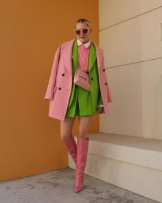 Complementary Colors Fashion, Maximalist Outfit, Maximalist Outfits, Maximalist Fashion, Blair Eadie, Maximalist Style, Pastel Outfit, Fashion Sites, Complimentary Colors