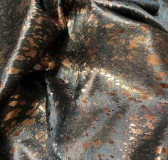 Acid Wash Copper on Black Cowhide - Your Western Decor Design Studio Black And Copper Bedroom, Dining Room Conversion, Bronze Bedroom, Cowhide Upholstery, Copper Bedroom, Ranch House Decor, Leather Tooling Patterns, Tooling Patterns, Bold Decor