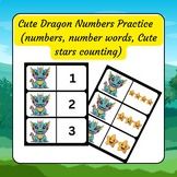 the dragon numbers practice game is available for children