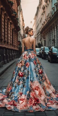 Dress Making, Floral Design, Couture, Floral, Dresses