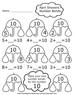 printable addition worksheet for numbers to 10 and ten with an elephant theme