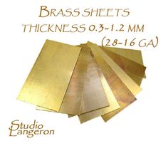 brass sheets for thickness 3 - 1 / 2 mm and 8 - 16 mm