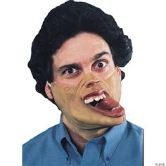 A freaky half mask with a latex band to hold securely in place. Easy and comfortable to wear. Makeup is not necessary but can be used to blend the edge. One size fits most adults. Harlequin Mask, Creepy Costumes, Cheap Halloween Costumes, Unique Masks, Halloween Express, Half Mask, Halloween Costumes For Teens, Halloween News, Costume Mask