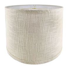 a white lamp shade on a white background