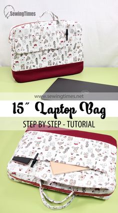 the laptop bag sewing pattern is easy to sew