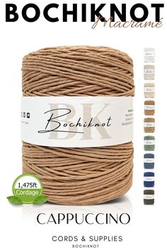 Create Masterpieces with Bochiknot’s Jumbo Macrame Cord Rolls!
Our 100% cotton cords, available in 3mm and 4mm thicknesses, are ideal for substantial macrame projects. Design beautiful wall hangings and plant hangers. Start transforming your craft today! Projects Design, Hanging Plant