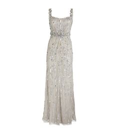 Womens Jenny Packham silver Crystal-Sequin Embellished Gown | Harrods US Dvf Diane Von Furstenberg, Royal Outfits, Embellished Gown, Event Outfit, Jenny Packham, Costume Outfits, Ladies Dress Design, Shop Womens, The Queen