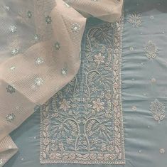 Item Overview ATHARVA Hand Embroidery Salwar Kameez /Lucknowi Embroidery Sky Blue Cotton Shirt & MalMal Dupatta/Custom Stitch Unstitch/Gift/Plazzo Dno. LUCK06 🌷Fabric: * Shirt: Chander/Cotton Shirt - 2.5 Mts- Hand Embroidery Neck & Jaal * Dupatta: Kota Cotton Dupatta/All Over Bootis Embroidery/ 2.5Mts * Bottom: Cotton Salwar 2.5 Mts. 🌷CUSTOMIZATION (No Extra Charges) * Fabrics Customization: Designs Can be made in different Fabrics. *Color Customization: Designs Can be made in different Colors Traditional Drape Blue Embroidered Palazzo Set, Embroidered Blue Palazzo Set For Transitional Season, Designer Blue Palazzo Set With Chikankari Embroidery, Designer Blue Embroidered Palazzo Set, Traditional Blue Palazzo Set, Blue Sharara With Chikankari Embroidery For Transitional Season, Blue Palazzo Set With Intricate Embroidery In Chanderi, Blue Chanderi Palazzo Set With Intricate Embroidery, Blue Palazzo Set With Intricate Embroidery For Diwali