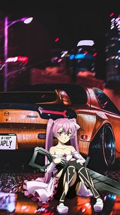 Jdm Wallpapers, Rengoku Wallpaper, Anime Jdm, Car Anime, Wallpaper Car, Samurai Wallpaper, Mai Sakurajima, Jdm Wallpaper, Cool Anime Wallpapers