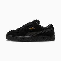 Suede XL Sneakers, PUMA Black-PUMA Black, extralarge Puma Suede Black, Black Puma Suede, Puma Black Sneakers, Unisex Shoes Sneakers, Basketball Accessories, Basketball Bag, Modern Streetwear, Basket Noir, Sneakers Puma