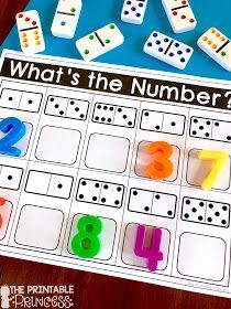 what's the number? game with dices and numbers on it for kids to play