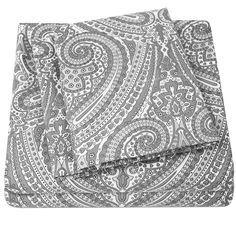 PRICES MAY VARY. PAISLEY PRINT FASHION BEDDING COLLECTION: Luxury 4 Piece Bed Sheet Set - Embroidered pillowcases, deep pocket fitted sheets, 100% double brushed bed sheets for premium comfort and heirloom-style quality. Queen: 1 Flat (92" x 102") 1 Fitted (60" x 80") and 2 Standard Pillowcases (20" x 30"). King: 1 Flat (102"x105") 1 Fitted (78"x80") and 2 King Pillowcases (20"x40"). Cal King: 1 Flat (108"x102") 1 Fitted (72"x84") and 2 King Pillowcases (20"x40"). Full: 1 Flat (81"x96") 1 Fitted Hotel Bed Sheets, Paisley Bedding, Best Bed Sheets, Grey Sheets, Luxury Bed Sheets, Cute Dorm Rooms, Deep Pocket Sheets, Hotel Bed, Bed Sheet Set