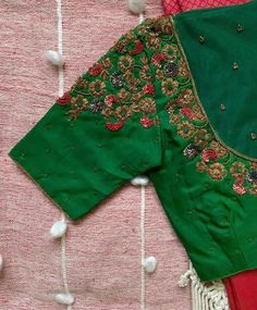 Hand embroidered ready made saree blouse / crop top/stitched saree blouse usa / saree blouse/modern blouse/zardosi blouse/green saree blouse/ pure silk blouse/ maggam work blouse        It is very true that a perfect blouse is the one which makes your saree look stand out !! If you find one of such a style that you have been wanting to have then dont let it go !! we carry such unique trending blouses that instantly add a stylish look to any saree !!     Well..!! we understand that you may not ge Shoulder Embroidery Blouse, Blouse Designs For Border Blouse, Green Art Silk Anarkali Blouse, Green Anarkali Art Silk Blouse, Festive Green Blouse With Floral Embroidery, Green Anarkali Blouse In Dola Silk, Green Anarkali Dola Silk Blouse, Green Floral Embroidery Blouse Piece For Designer Wear, Traditional Multicolor Dola Silk Blouse