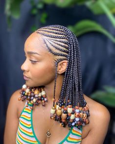 Cornrow braids are a staple in black women’s hair fashion, and this intricate beaded style takes it to another level. The cornrows are neatly braided to the scalp, adorned with an array of colorful beads that create a vibrant and eye-catching look. This style is not only beautiful but also showcases the artistry and tradition of African hair braiding.

Photo credit by: oulfabeauty Cornrows Natural Hair, Quick Braids, Braided Cornrow Hairstyles, Quick Braided Hairstyles, Braided Hairstyles For Teens, Protective Hairstyles Braids, Short Braids, Fulani Braids, Braids With Beads