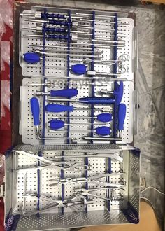 LarengyMS® Spine Fixation Orthopedic Surgical Instrument Set Made of Medical Grade Stainless Steel German. (Approximate weight with the shipping box is 20 kg). Set is Same As The set is Same As the Picture & Video (Is a Big Set). ITEM DESCRIPTION Our Spine Surgical Instrument Set is user-friendly and designed for spine surgeries. Every tool is made with you in mind, ensuring a smooth and effective procedure. Our Spine Surgical Instrument Set at LarengyMS® offers 33 + box essential tools, making Surgical Instruments Names, Traveling Surgical Tech, Laparoscopic Surgery Instruments, Surgical Equipment, Instrument Craft, Surgical Tools Instruments, Spine Surgery, Surgical Instruments, Essential Tools