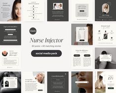 an image of a website page with multiple images and text on it, including the words nurse