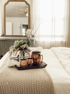 How to Style a Bed Beautifully - Marly Dice Foot Of Bed Cover, End Of Bed Blanket Ideas, Bed Foundation, Bed Scarf