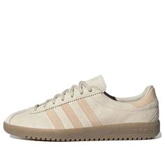 Adidas Originals Bermuda 'Wonder White' GY7388 - KICKS CREW Adidas Logo Leather Sneakers For Outdoor, Adidas Leather Sneakers For Outdoor, Casual Beige Adidas Sneakers, Beige Adidas Sneakers For Sports, Sporty Beige Adidas Sneakers, Casual Adidas Sneakers For Outdoor, Adidas Bermuda, Outfit Inso, Sneakers Collection