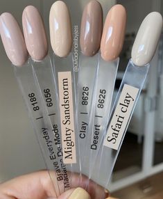 Eggshell Nails Color, Bias Nails, Creamy Nail Colors, Cream Nail Color, Cream Color Nails, Classic Nails Elegant, Color Palette Nails, Light Nail Colors, Creme Nails