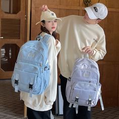 Large Capacity School Backpacks for Girl Black Preppy Style Schoolbag Simple Female Travel Rucksack High Quality Student Bookbag [23y 8m 10d] Black School Bags, Black Preppy, Women Backpack Travel, Travel Rucksack, Purple Logo, Pad Bag, Makeup Bag Organization, Handbags Casual, Women Bags Fashion