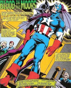 an image of captain america on the cover of comic book blood of the moors